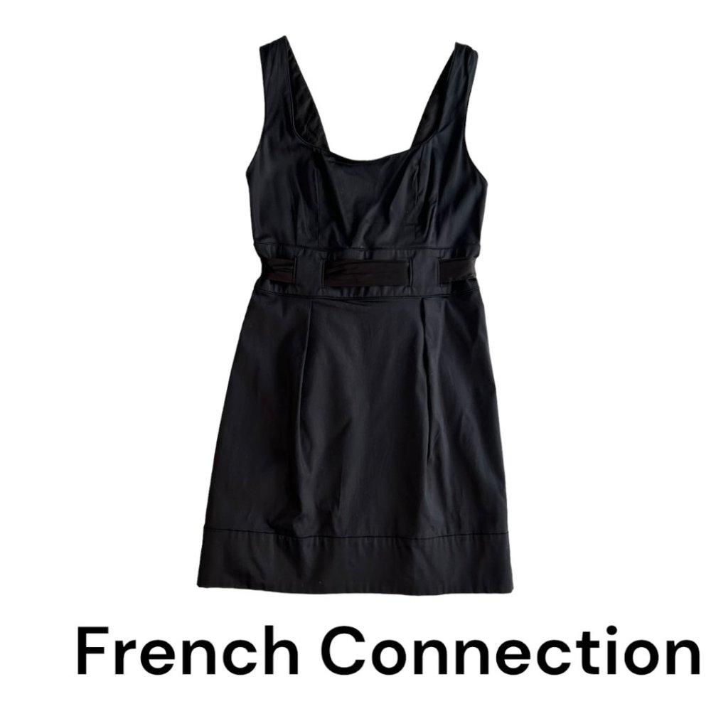 French Collection Black Sleveless Mini Dress